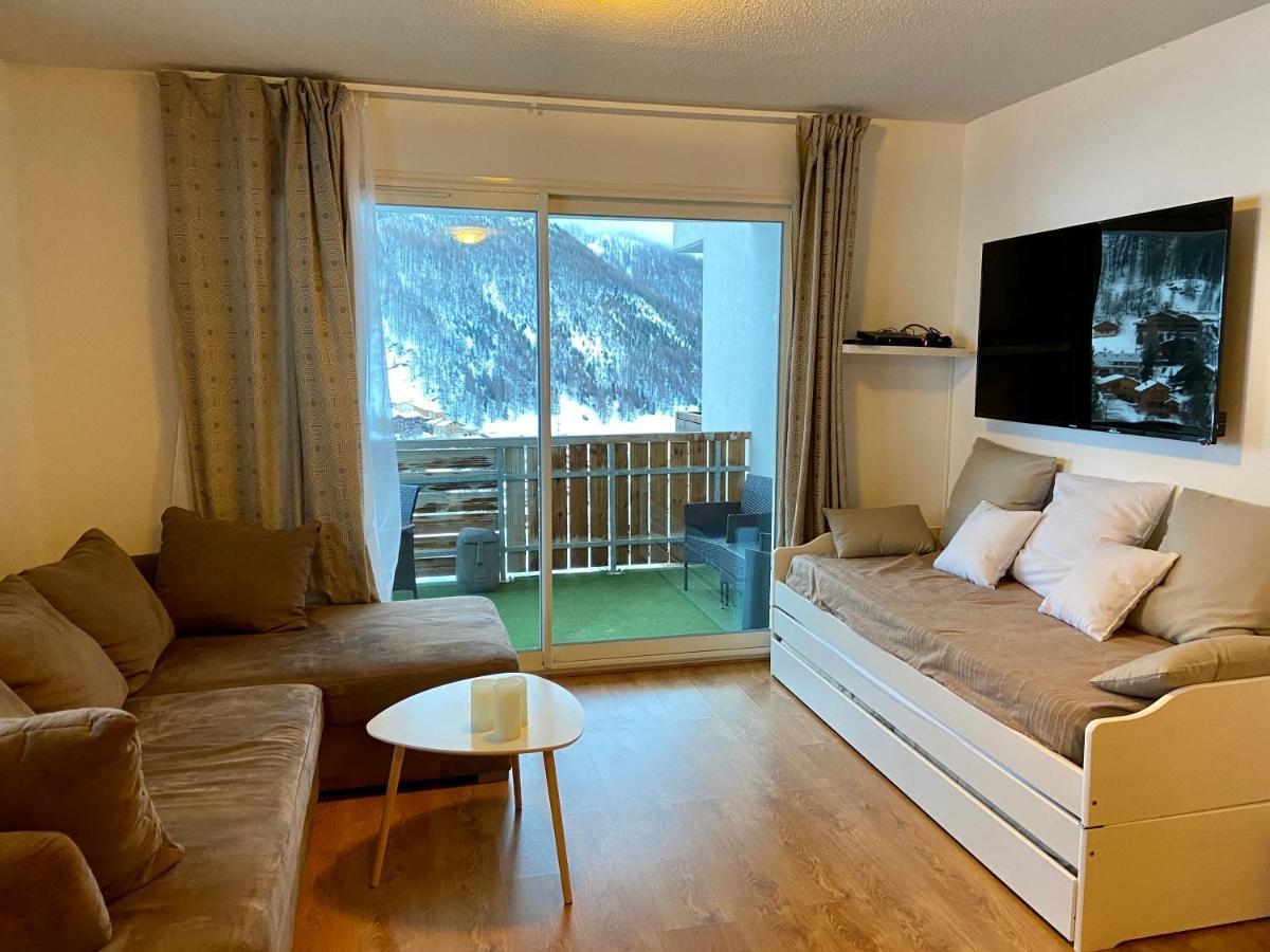3 pièces la Foux d Allos vue montagne et station Extérieur photo